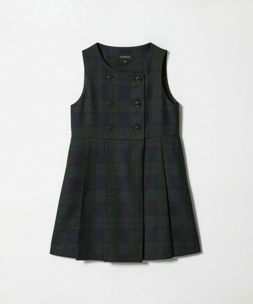 green label relaxing / グリーンレーベル リラクシング ロング・マキシ丈ワンピース | TRW ブラックウォッチ ジャンスカ / キッズ 110cm-130cm | 詳細8