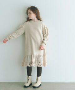 green label relaxing / グリーンレーベル リラクシング ロング・マキシ丈ワンピース | 裏毛ヘムレース ワンピース / キッズ  100cm-160cm