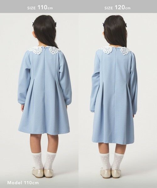 green label relaxing / グリーンレーベル リラクシング ロング・マキシ丈ワンピース | リップル ワンピース / キッズ 110cm-130cm | 詳細6