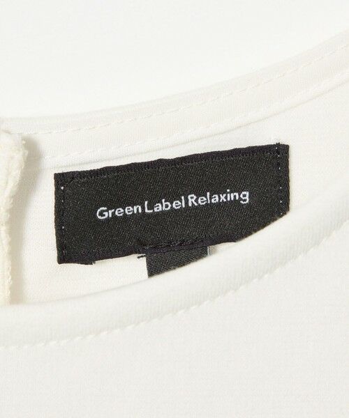 green label relaxing / グリーンレーベル リラクシング ロング・マキシ丈ワンピース | ポンチ × ハナガラ オーガンジー ワンピース / キッズ 110cm-130cm | 詳細3