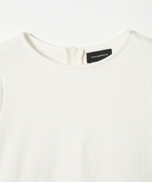 green label relaxing / グリーンレーベル リラクシング ロング・マキシ丈ワンピース | ポンチ × ハナガラ オーガンジー ワンピース / キッズ 110cm-130cm | 詳細11