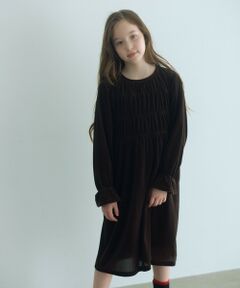 green label relaxing / グリーンレーベル リラクシング ロング・マキシ丈ワンピース | シャーリング ワンピース / キッズ  110cm-160cm