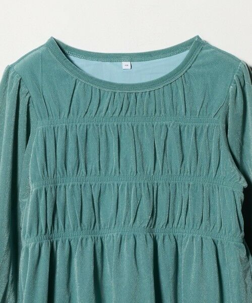 green label relaxing / グリーンレーベル リラクシング ロング・マキシ丈ワンピース | シャーリング ワンピース / キッズ  110cm-160cm | 詳細23