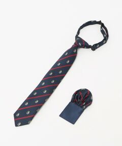 green label relaxing / グリーンレーベル リラクシング ネクタイ | ネクタイ チーフ セット（クレスト） / キッズ  手洗い可能