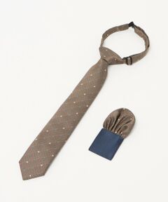 green label relaxing / グリーンレーベル リラクシング ネクタイ | ネクタイ チーフ セット（ドット） / キッズ 手洗い可能