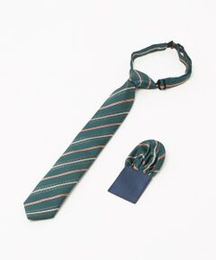 green label relaxing / グリーンレーベル リラクシング ネクタイ | ネクタイ チーフ セット（ストライプ） / キッズ  手洗い可能