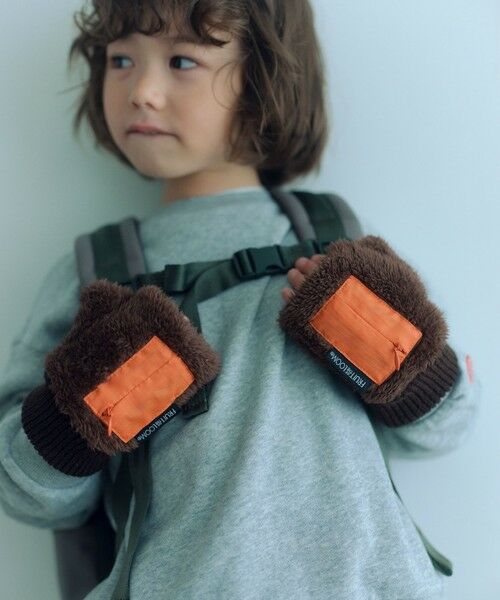 green label relaxing / グリーンレーベル リラクシング 手袋 | 【別注】＜FRUIT OF THE LOOM＞ボアグローブ / キッズ | 詳細3