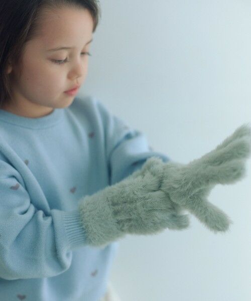 green label relaxing / グリーンレーベル リラクシング 手袋 | ケーブル ニットグローブ / 手袋  / キッズ | 詳細6