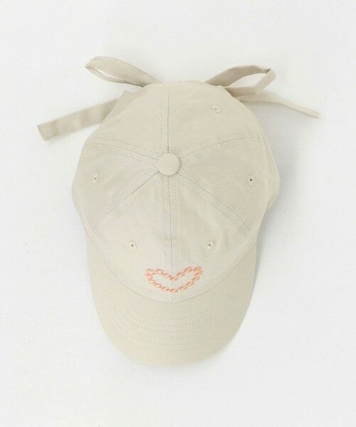 green label relaxing / グリーンレーベル リラクシング キャップ | フラワーハート刺しゅう バックリボン キャップ / CAP / キッズ | 詳細4