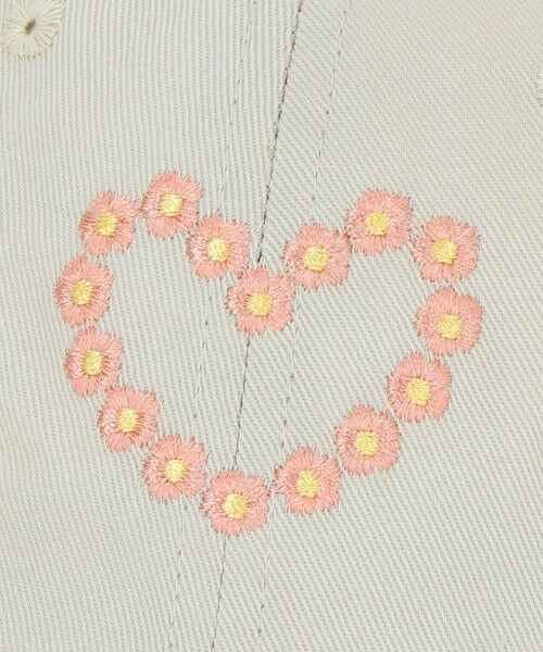 green label relaxing / グリーンレーベル リラクシング キャップ | フラワーハート刺しゅう バックリボン キャップ / CAP / キッズ | 詳細7