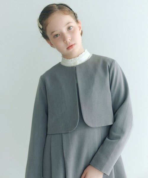 green label relaxing / グリーンレーベル リラクシング シャツ・ブラウス | スタンドカラー フリルリボン ブラウス / キッズ 140cm-160cm | 詳細6