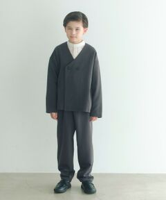 green label relaxing / グリーンレーベル リラクシング テーラードジャケット | ノーカラージャケット + タックパンツ セット / キッズ 140cm-160cm