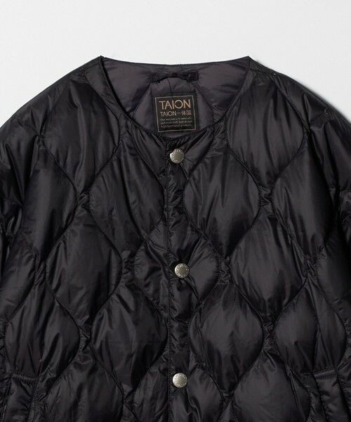 green label relaxing / グリーンレーベル リラクシング ダウンジャケット・ベスト | 【別注】＜TAION＞ノーカラー ダウン / キッズ  140cm-150cm | 詳細4