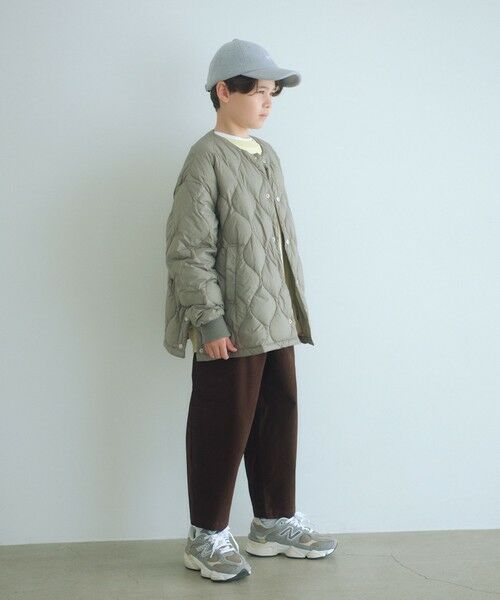 green label relaxing / グリーンレーベル リラクシング ダウンジャケット・ベスト | 【別注】＜TAION＞ノーカラー ダウン / キッズ  140cm-150cm | 詳細7