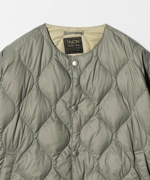 green label relaxing / グリーンレーベル リラクシング ダウンジャケット・ベスト | 【別注】＜TAION＞ノーカラー ダウン / キッズ  140cm-150cm | 詳細15