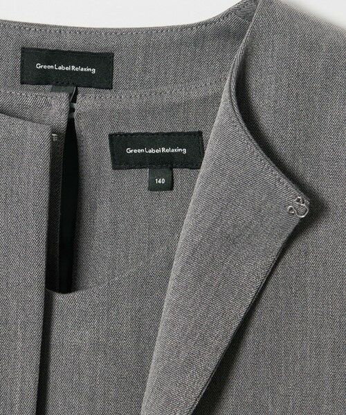green label relaxing / グリーンレーベル リラクシング ロング・マキシ丈ワンピース | ボレロ + ジャンパースカート セット / キッズ 140cm-160cm | 詳細11