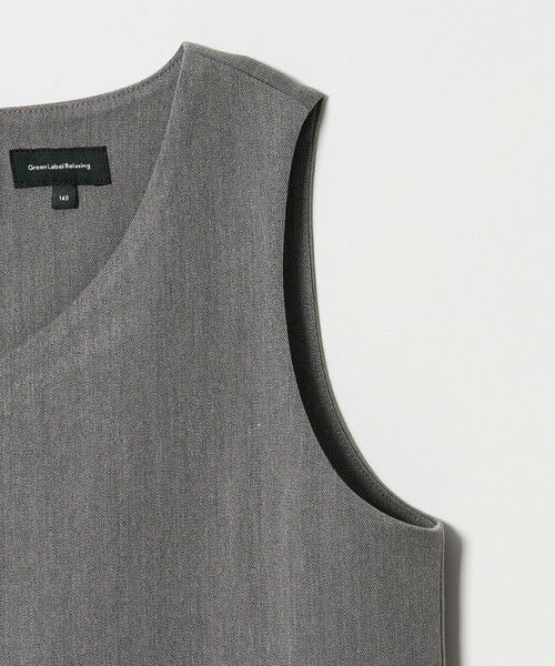 green label relaxing / グリーンレーベル リラクシング ロング・マキシ丈ワンピース | ボレロ + ジャンパースカート セット / キッズ 140cm-160cm | 詳細15