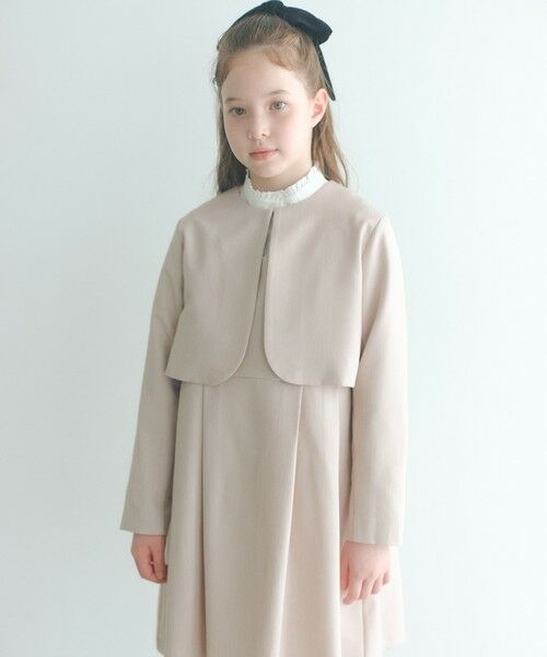 green label relaxing / グリーンレーベル リラクシング ロング・マキシ丈ワンピース | ボレロ + ジャンパースカート セット / キッズ 140cm-160cm | 詳細28