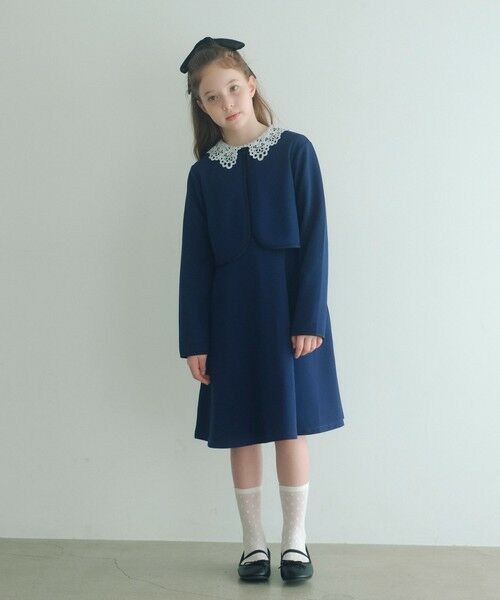 green label relaxing/グリーンレーベル リラクシング リップル セット ワンピース / キッズ 140cm-160cm NAVY 150cm green label relaxing/グリーンレーベル リラクシング リップル セット ワンピース / キッズ 140cm-160cm NAVY 150cm