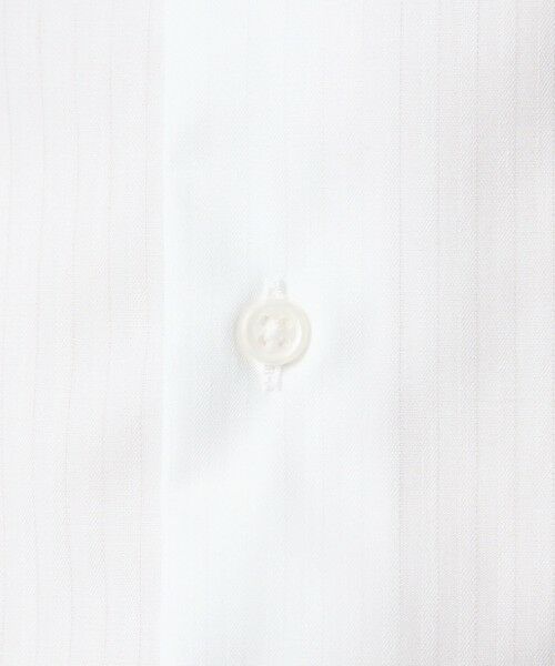 green label relaxing / グリーンレーベル リラクシング シャツ・ブラウス | コットン シャドーストライプ クレリック ワイドカラー ドレスシャツ -イージーアイロン- | 詳細4