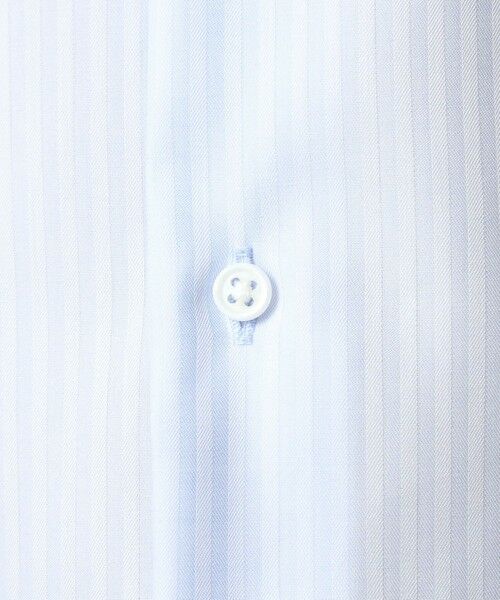 green label relaxing / グリーンレーベル リラクシング シャツ・ブラウス | コットン シャドーストライプ クレリック ワイドカラー ドレスシャツ -イージーアイロン- | 詳細14