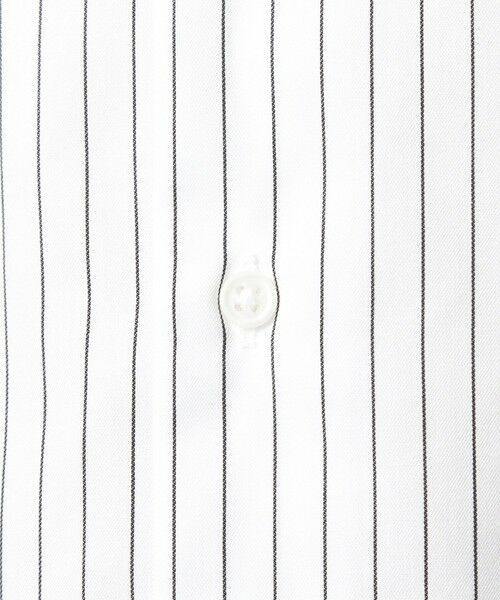 green label relaxing / グリーンレーベル リラクシング シャツ・ブラウス | コットン ツイル ピンストライプ クレリック ワイドカラー ドレスシャツ -イージーアイロン- | 詳細10