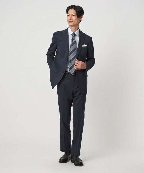 green label relaxing / グリーンレーベル リラクシング シャツ・ブラウス | コットン ナローストライプ ワイドカラー ドレスシャツ -イージーアイロン- | 詳細12