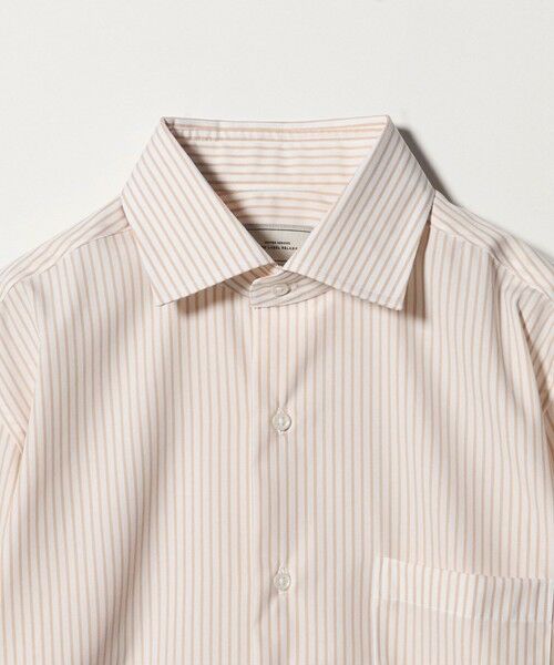 green label relaxing / グリーンレーベル リラクシング シャツ・ブラウス | コットン ストライプ ワイドカラー ドレスシャツ -イージーアイロン- | 詳細3