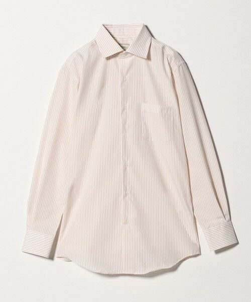 green label relaxing / グリーンレーベル リラクシング シャツ・ブラウス | コットン ストライプ ワイドカラー ドレスシャツ -イージーアイロン- | 詳細1