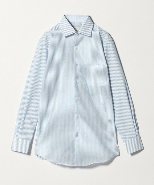 green label relaxing / グリーンレーベル リラクシング シャツ・ブラウス | コットン ストライプ ワイドカラー ドレスシャツ -イージーアイロン- | 詳細5