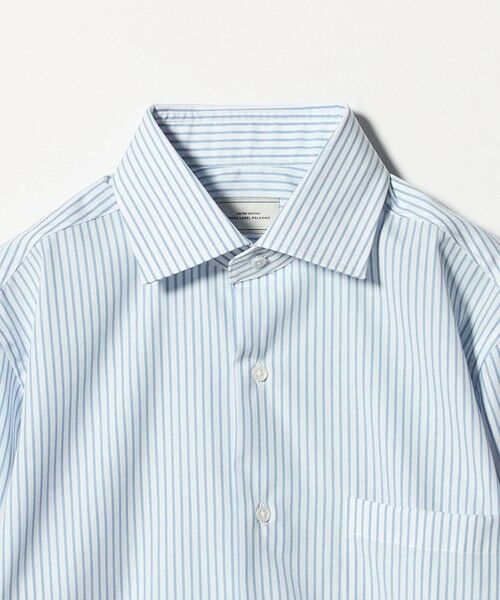 green label relaxing / グリーンレーベル リラクシング シャツ・ブラウス | コットン ストライプ ワイドカラー ドレスシャツ -イージーアイロン- | 詳細7