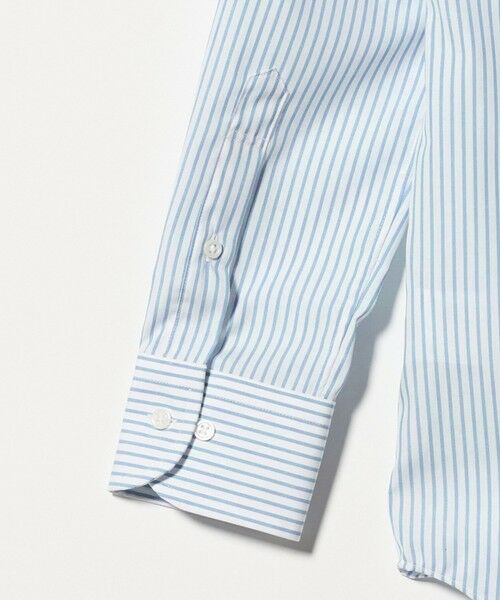 green label relaxing / グリーンレーベル リラクシング シャツ・ブラウス | コットン ストライプ ワイドカラー ドレスシャツ -イージーアイロン- | 詳細8