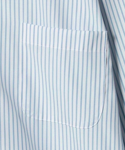 green label relaxing / グリーンレーベル リラクシング シャツ・ブラウス | コットン ストライプ ワイドカラー ドレスシャツ -イージーアイロン- | 詳細10