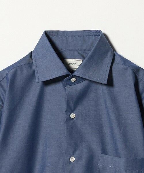 green label relaxing / グリーンレーベル リラクシング シャツ・ブラウス | コットン シャンブレー ワイドカラー ドレスシャツ -イージーアイロン- | 詳細3