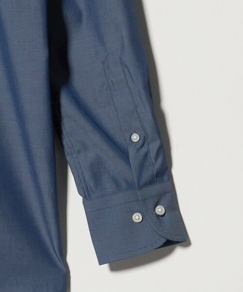 green label relaxing / グリーンレーベル リラクシング シャツ・ブラウス | コットン シャンブレー ワイドカラー ドレスシャツ -イージーアイロン- | 詳細4