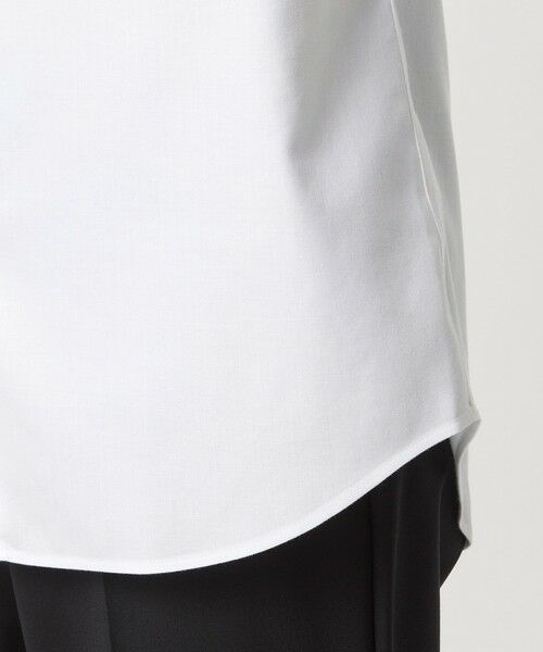 green label relaxing / グリーンレーベル リラクシング シャツ・ブラウス | コットン ヘリンボーン ワイドカラー ドレスシャツ -形態安定- | 詳細9