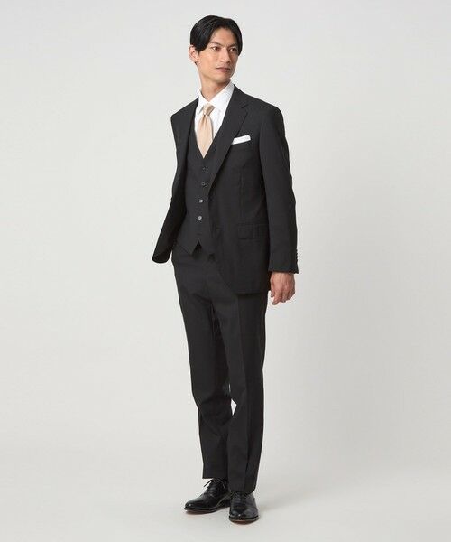 green label relaxing / グリーンレーベル リラクシング シャツ・ブラウス | コットン ヘリンボーン ワイドカラー ドレスシャツ -形態安定- | 詳細3