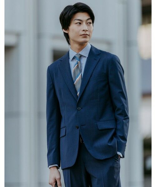 green label relaxing / グリーンレーベル リラクシング シャツ・ブラウス | コットン ヘリンボーン ワイドカラー ドレスシャツ -形態安定- | 詳細16