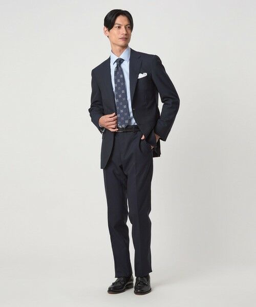 green label relaxing / グリーンレーベル リラクシング シャツ・ブラウス | コットン ヘリンボーン ワイドカラー ドレスシャツ -形態安定- | 詳細20