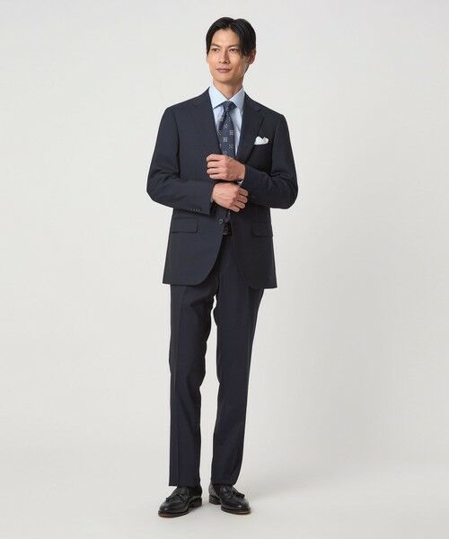 green label relaxing / グリーンレーベル リラクシング シャツ・ブラウス | コットン ヘリンボーン ワイドカラー ドレスシャツ -形態安定- | 詳細21