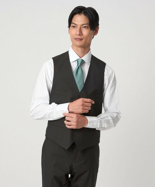 green label relaxing / グリーンレーベル リラクシング シャツ・ブラウス | コットン ブロード ワイドカラー ドレスシャツ -形態安定- | 詳細1