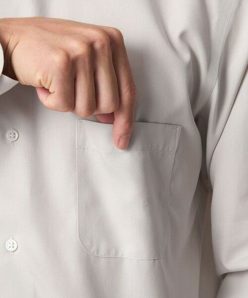 green label relaxing / グリーンレーベル リラクシング シャツ・ブラウス | コットン ブロード ワイドカラー ドレスシャツ -形態安定- | 詳細15