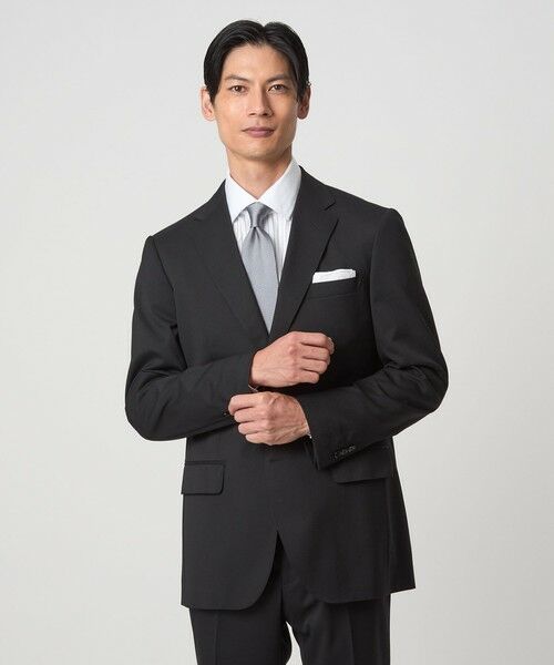 green label relaxing / グリーンレーベル リラクシング セットアップ | MODERATION SUIT 2B HC/BW- モデレーション スーツ ジャケット ＆ パンツ 上下セット 裾仕上げ済 -ストレッチ- | 詳細1