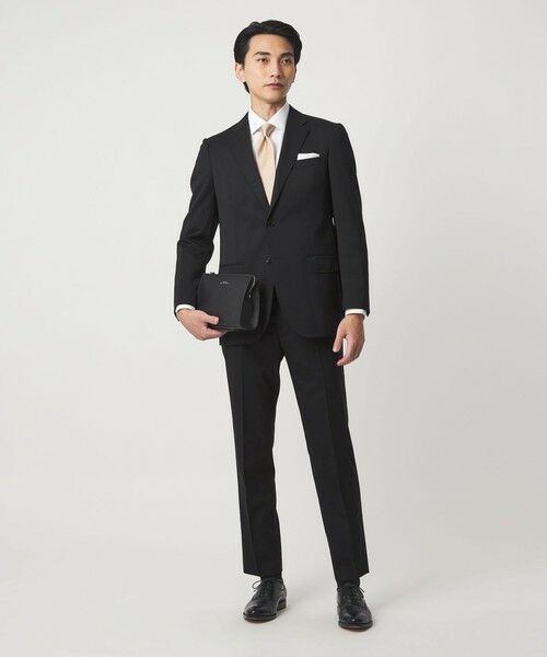 green label relaxing / グリーンレーベル リラクシング セットアップ | MODERATION SUIT 2B HC/BW- モデレーション スーツ ジャケット ＆ パンツ 上下セット 裾仕上げ済 -ストレッチ- | 詳細3