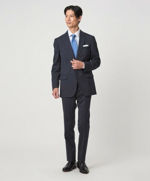 green label relaxing / グリーンレーベル リラクシング セットアップ | MODERATION SUIT 2B HC/BW- モデレーション スーツ ジャケット ＆ パンツ 上下セット 裾仕上げ済 -ストレッチ- | 詳細11