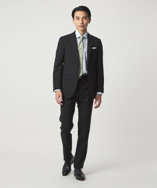 green label relaxing / グリーンレーベル リラクシング セットアップ | REDA トロピカル 無地 2B RV スーツジャケット | 詳細5