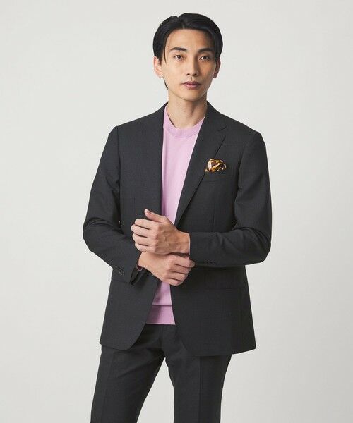 green label relaxing / グリーンレーベル リラクシング セットアップ | REDA トロピカル 無地 2B RV スーツジャケット | 詳細11