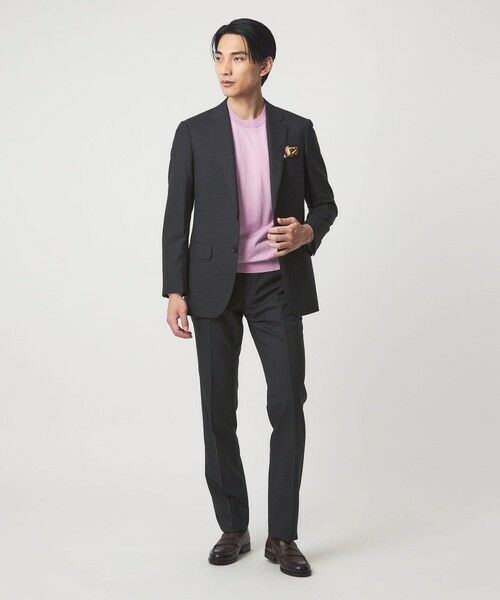 green label relaxing / グリーンレーベル リラクシング セットアップ | REDA トロピカル 無地 2B RV スーツジャケット | 詳細12