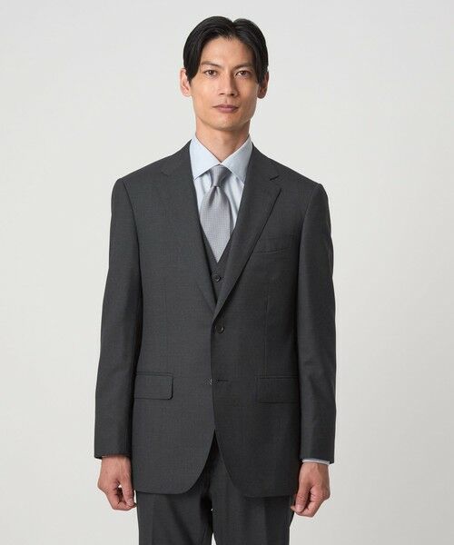 green label relaxing / グリーンレーベル リラクシング セットアップ | REDA トロピカル 無地 2B RV スーツジャケット | 詳細13