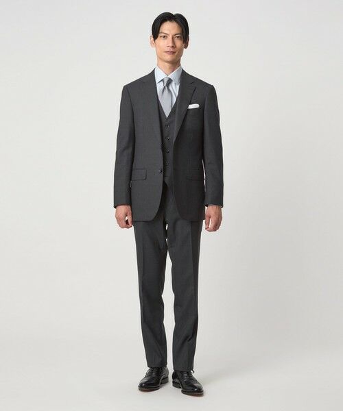 green label relaxing / グリーンレーベル リラクシング セットアップ | REDA トロピカル 無地 2B RV スーツジャケット | 詳細8